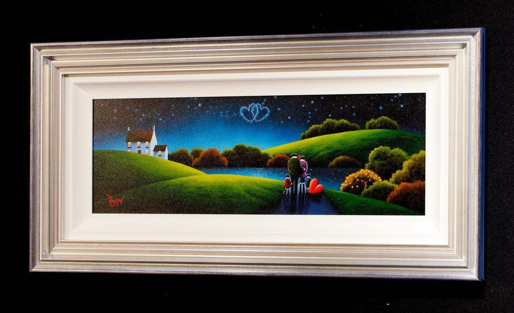 Lakeside Lovers - Original - SOLD by artist David Renshaw - Wyecliffe Galleries