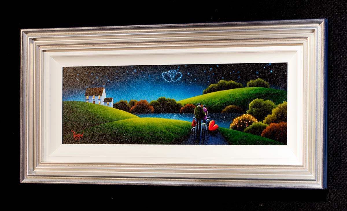 Lakeside Lovers - Original - SOLD by artist David Renshaw - Wyecliffe Galleries