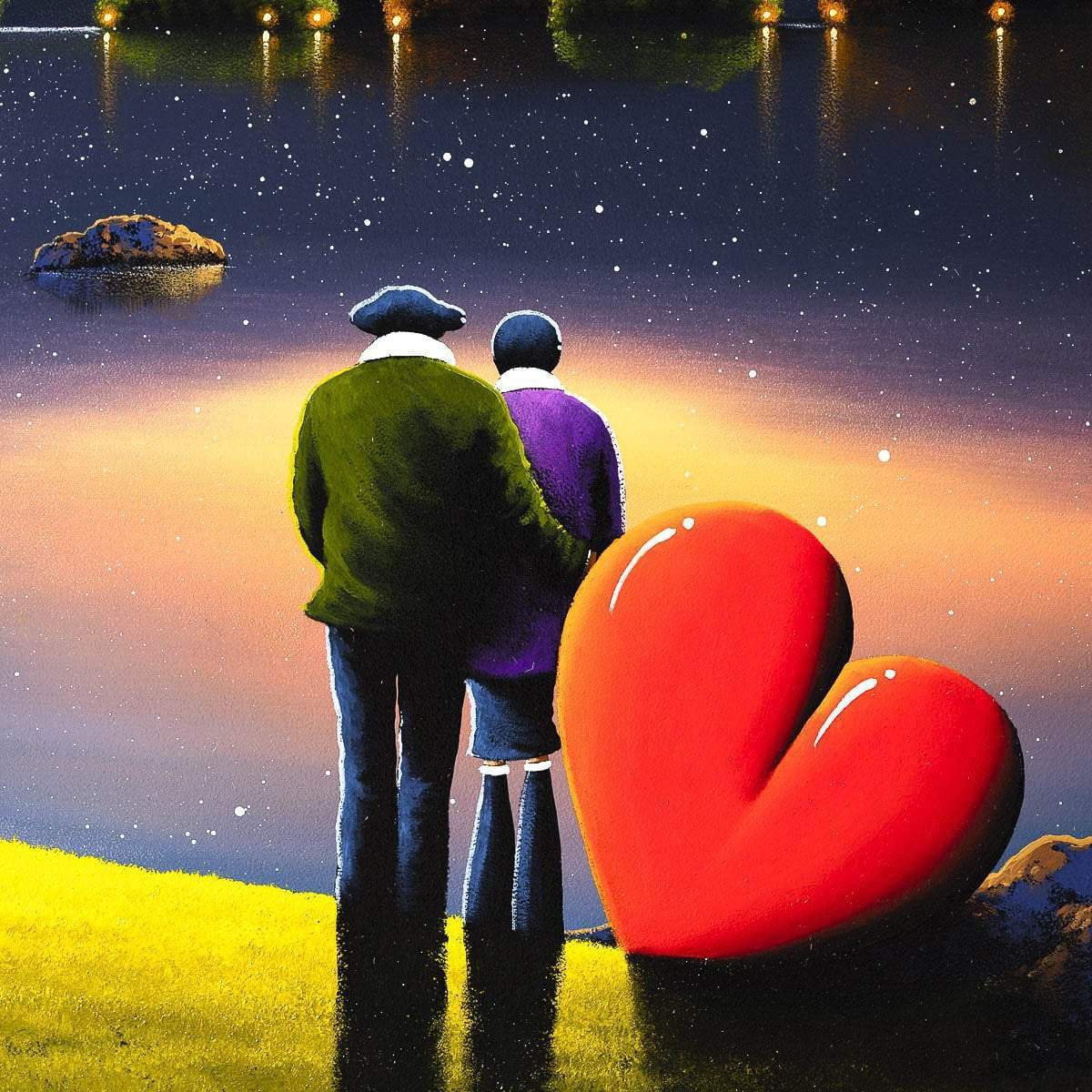 Lakeside Memories - Original - SOLD by artist David Renshaw - Wyecliffe Galleries