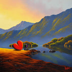 Lakeside Moment - Original - SOLD by artist David Renshaw - Wyecliffe Galleries