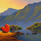 Lakeside Moment - Original - SOLD by artist David Renshaw - Wyecliffe Galleries