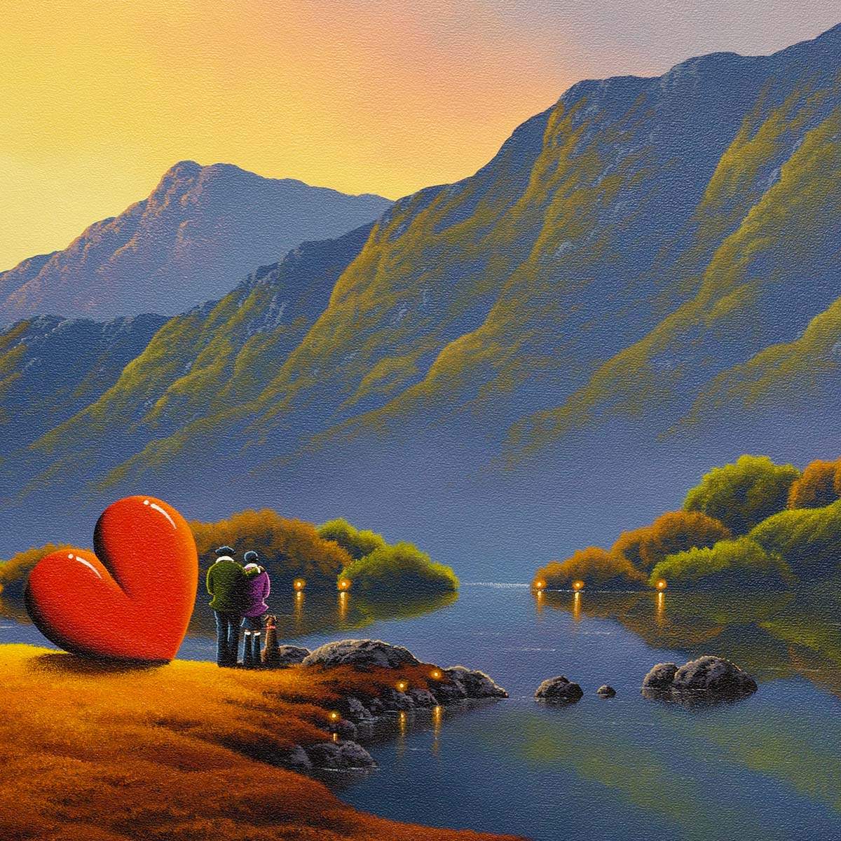 Lakeside Moment - Original - SOLD by artist David Renshaw - Wyecliffe Galleries