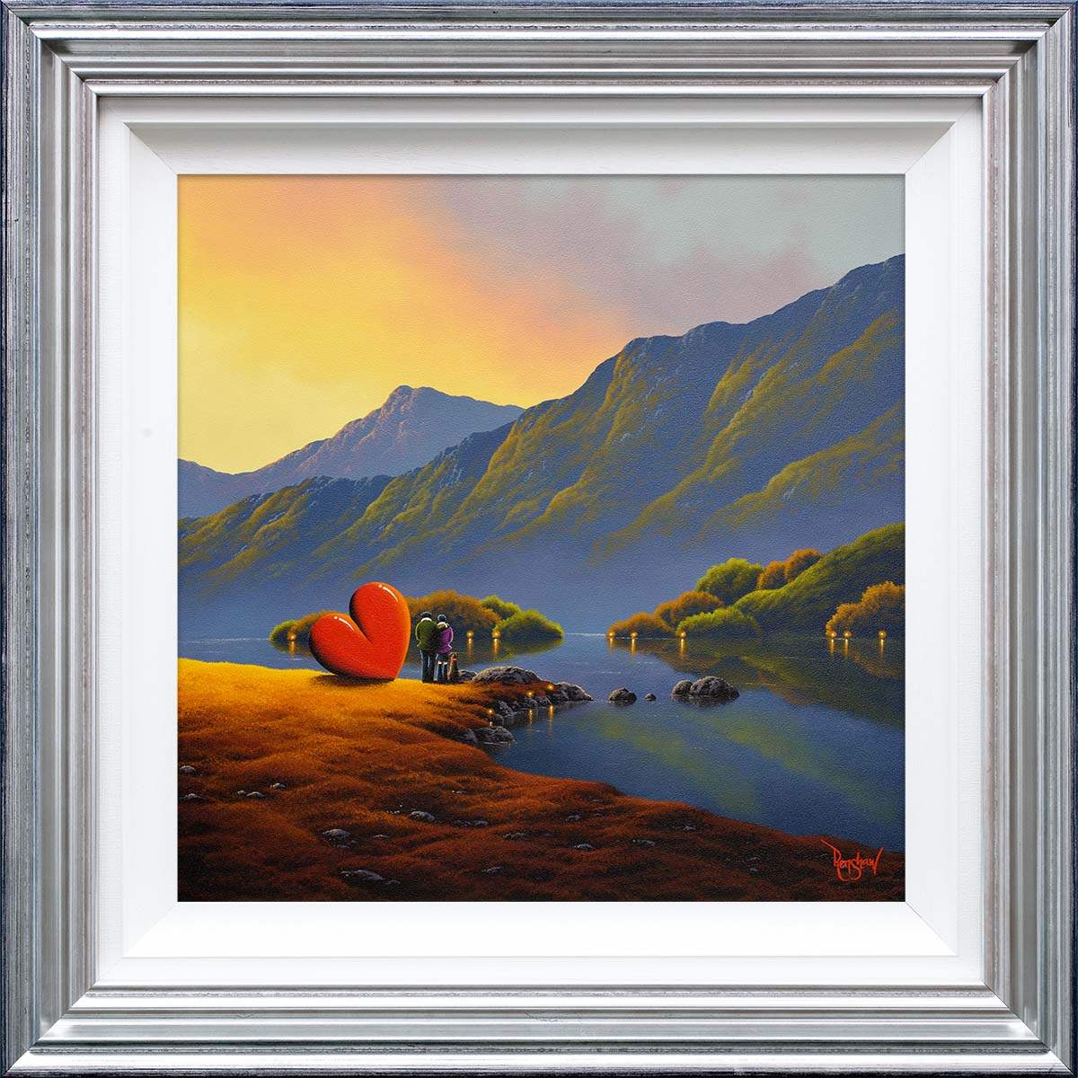 Lakeside Moment - Original - SOLD by artist David Renshaw - Wyecliffe Galleries