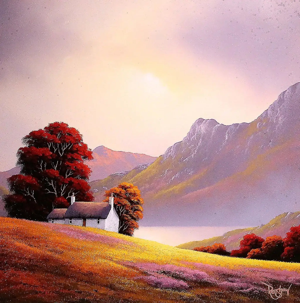 Lakeside Retreat I - SOLD by artist David Renshaw - Wyecliffe Galleries