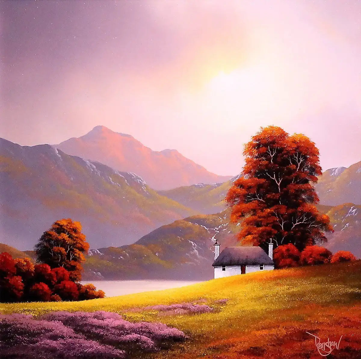 Lakeside Retreat II - SOLD by artist David Renshaw - Wyecliffe Galleries