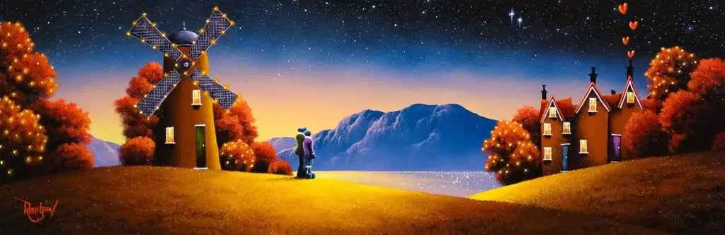 Late Night Stroll - SOLD by artist David Renshaw - Wyecliffe Galleries