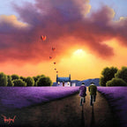 Lavender Loveway - Original - SOLD by artist David Renshaw - Wyecliffe Galleries