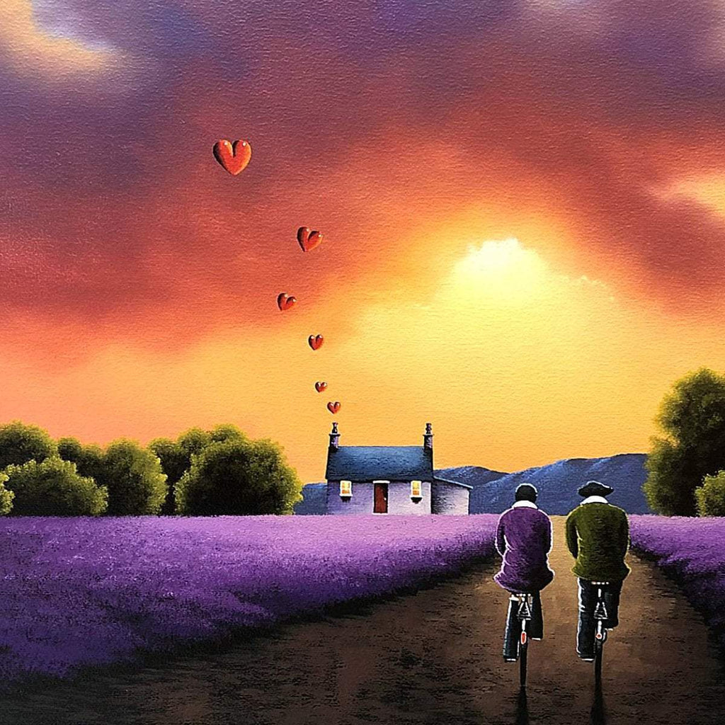 Lavender Loveway - Original - SOLD by artist David Renshaw - Wyecliffe Galleries