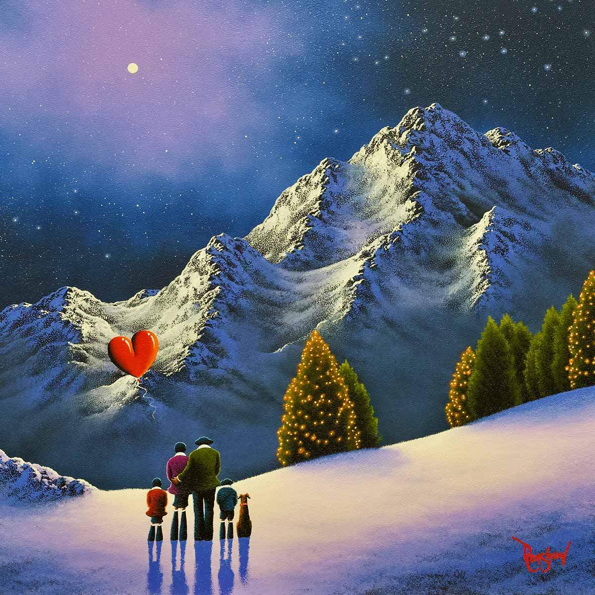 Lavender Snow - Original - SOLD by artist David Renshaw - Wyecliffe Galleries