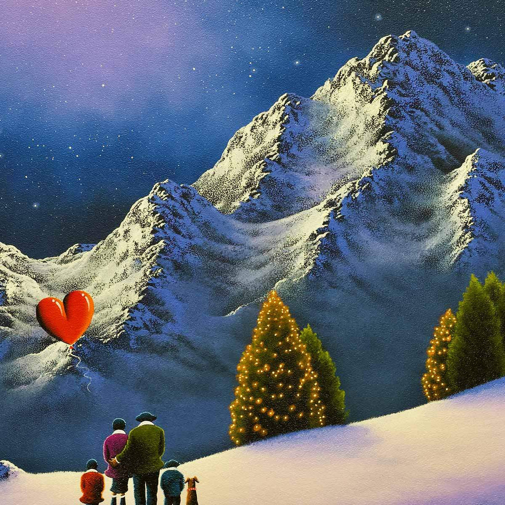 Lavender Snow - Original - SOLD by artist David Renshaw - Wyecliffe Galleries
