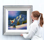 Lavender Snow - Original - SOLD by artist David Renshaw - Wyecliffe Galleries