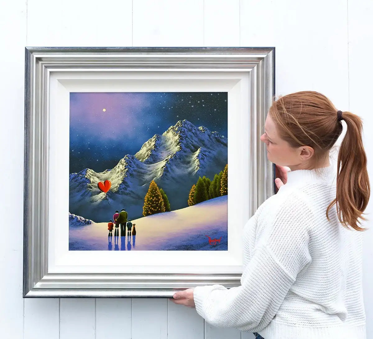 Lavender Snow - Original - SOLD by artist David Renshaw - Wyecliffe Galleries