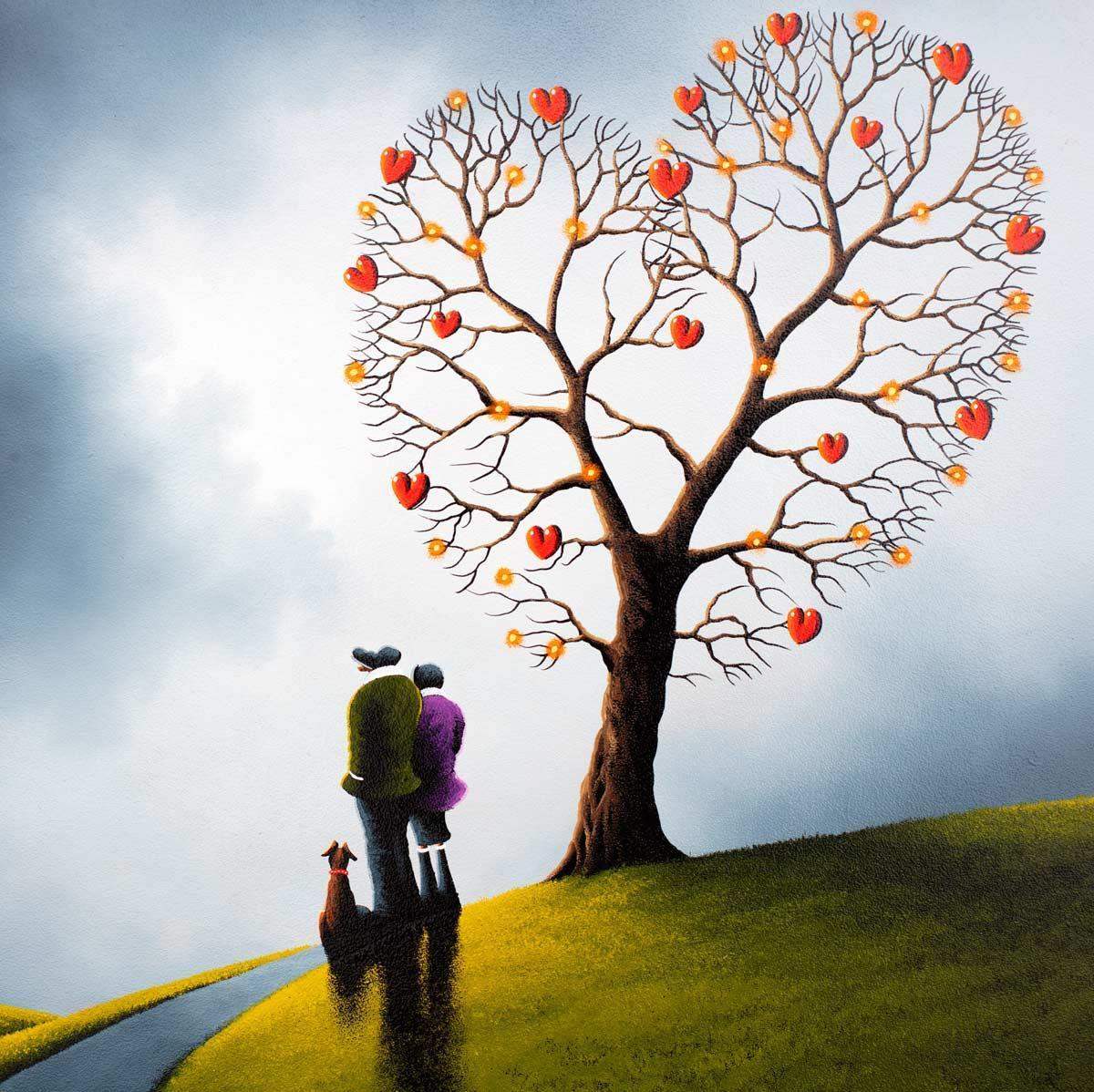 Let Love Grow - Original - SOLD by artist David Renshaw - Wyecliffe Galleries