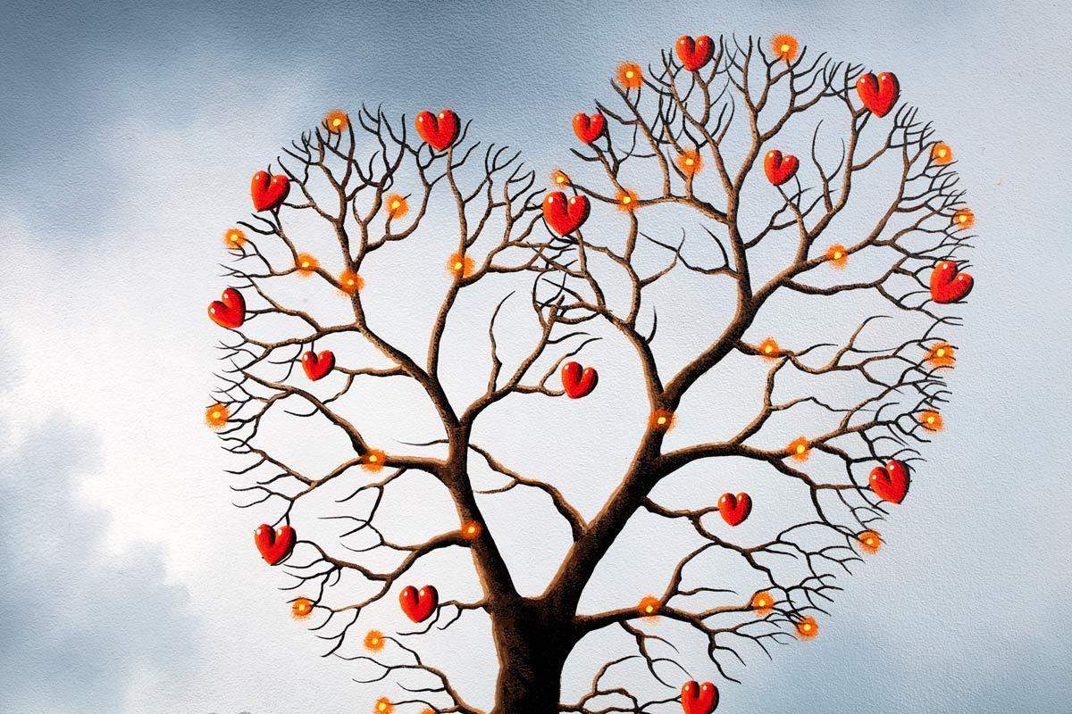 Let Love Grow - Original - SOLD by artist David Renshaw - Wyecliffe Galleries