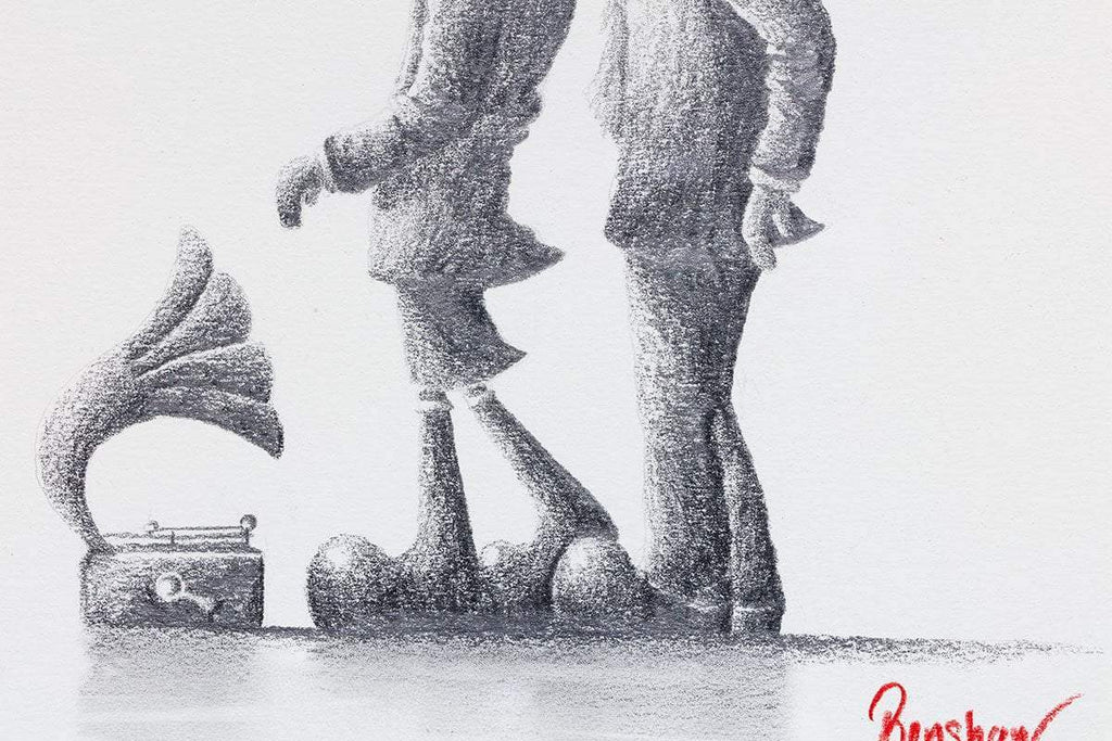 Lets Dance! - Original Sketch - SOLD by artist David Renshaw - Wyecliffe Galleries