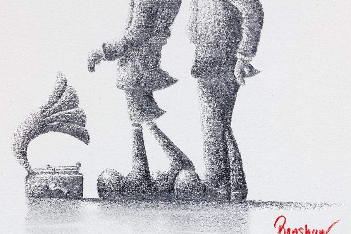 Lets Dance! - Original Sketch - SOLD by artist David Renshaw - Wyecliffe Galleries