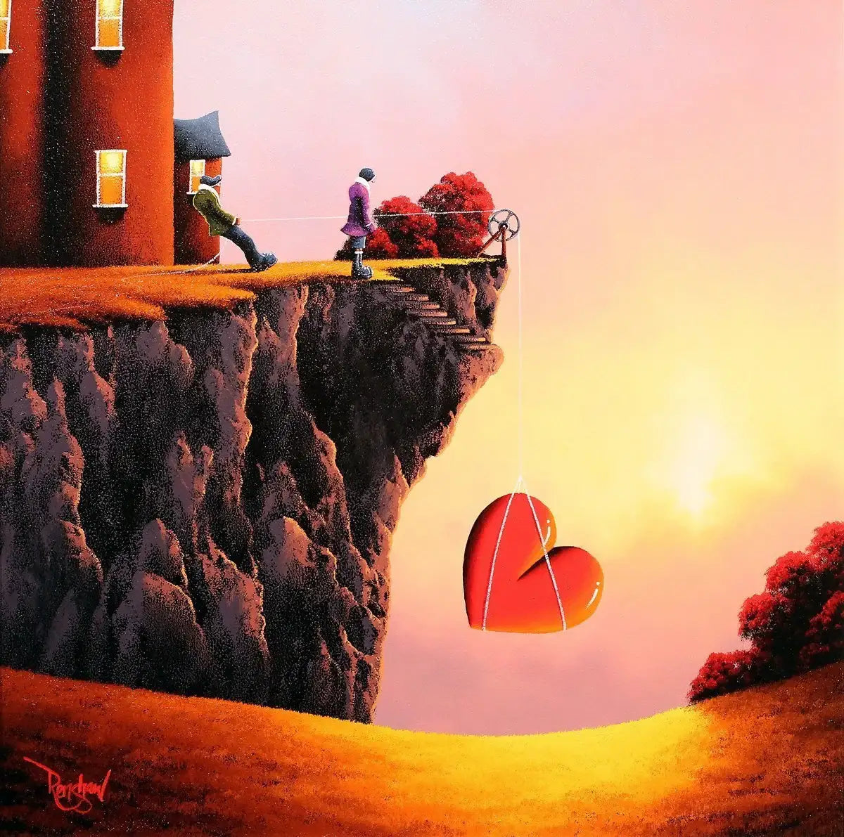 Lifting Love - SOLD by artist David Renshaw - Wyecliffe Galleries