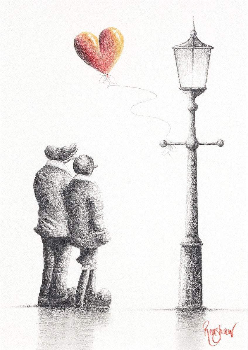 Light The Way - Sketch - SOLD by artist David Renshaw - Wyecliffe Galleries