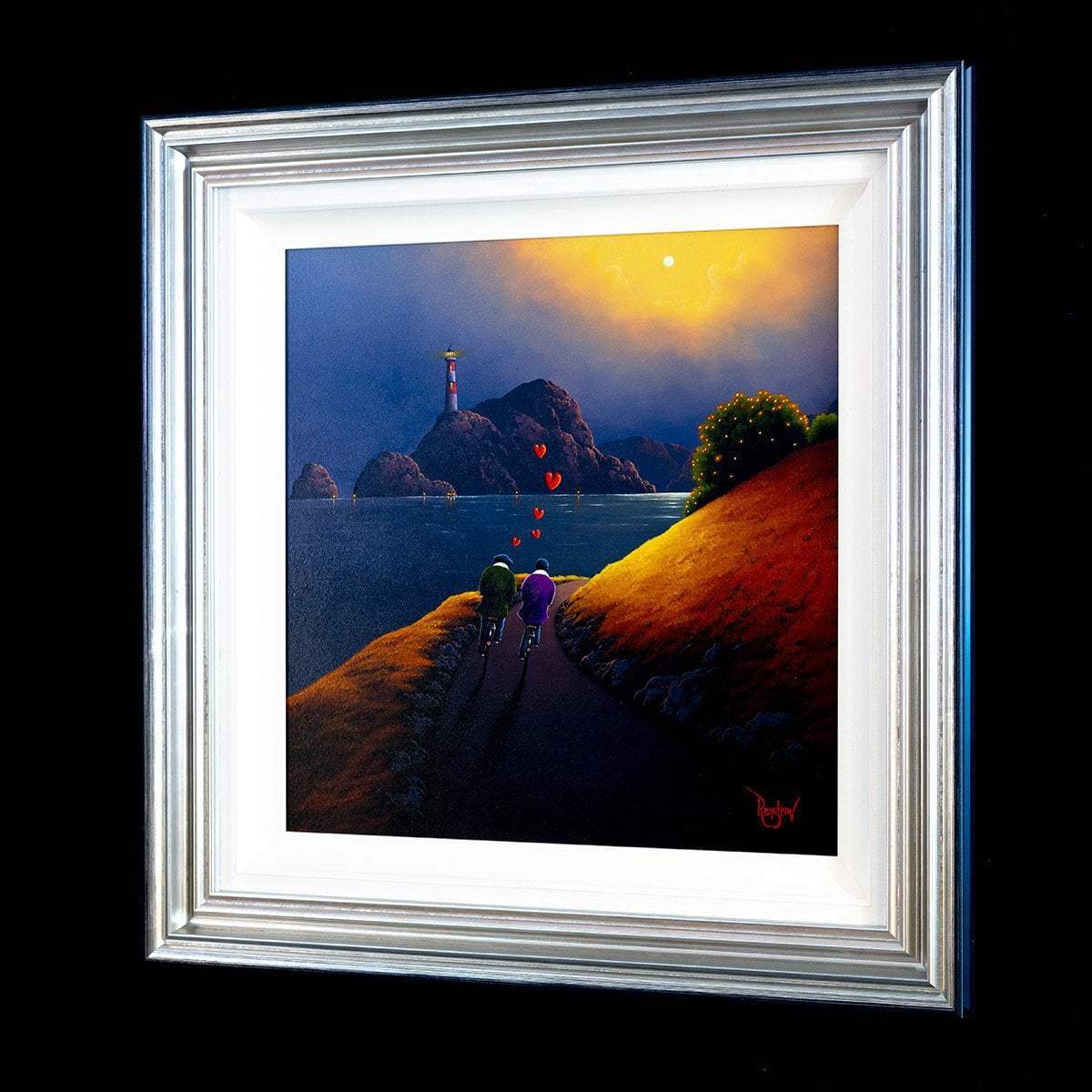 Lighthouse Love - Original - SOLD by artist David Renshaw - Wyecliffe Galleries