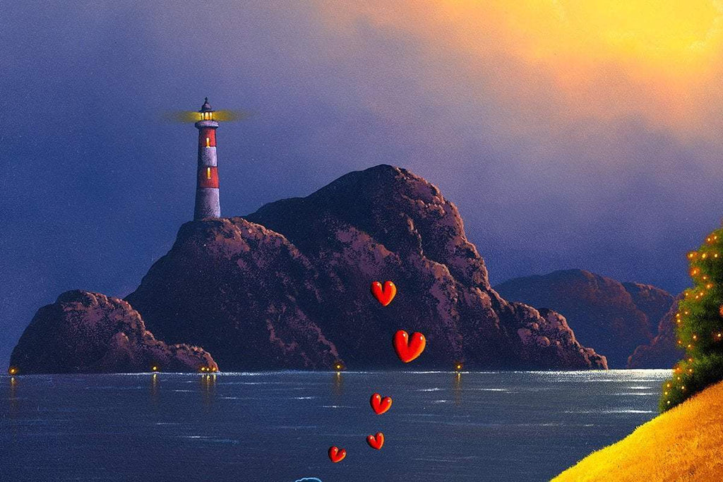 Lighthouse Love - Original - SOLD by artist David Renshaw - Wyecliffe Galleries