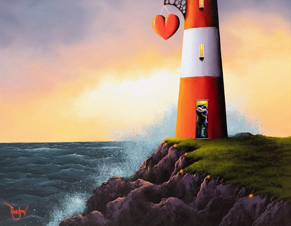 Lighthouse Memories - Original - SOLD by artist David Renshaw - Wyecliffe Galleries