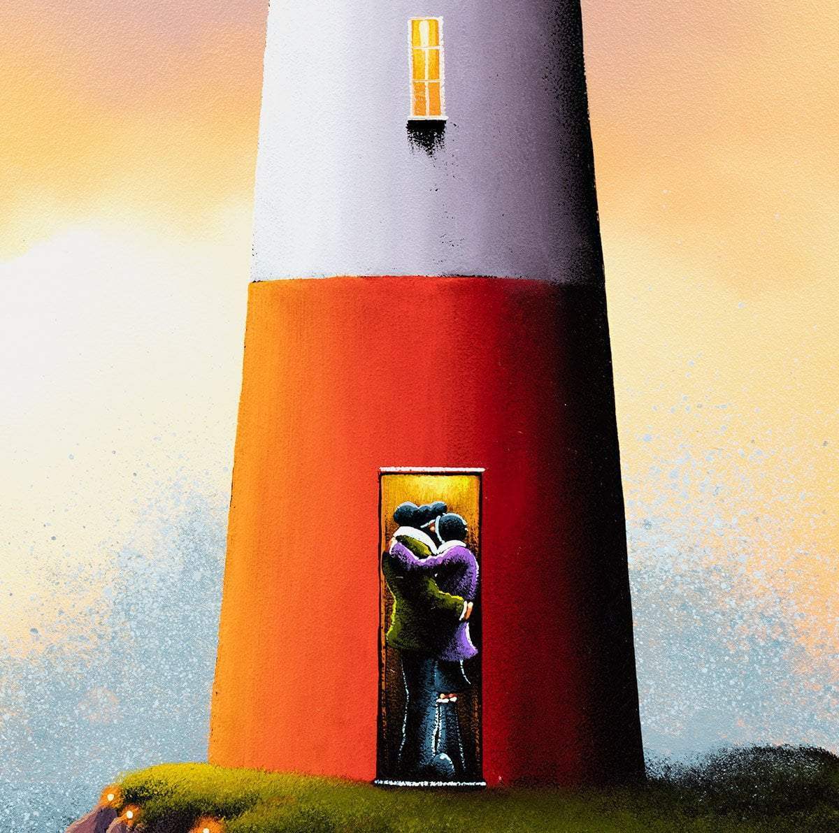 Lighthouse Memories - Original - SOLD by artist David Renshaw - Wyecliffe Galleries
