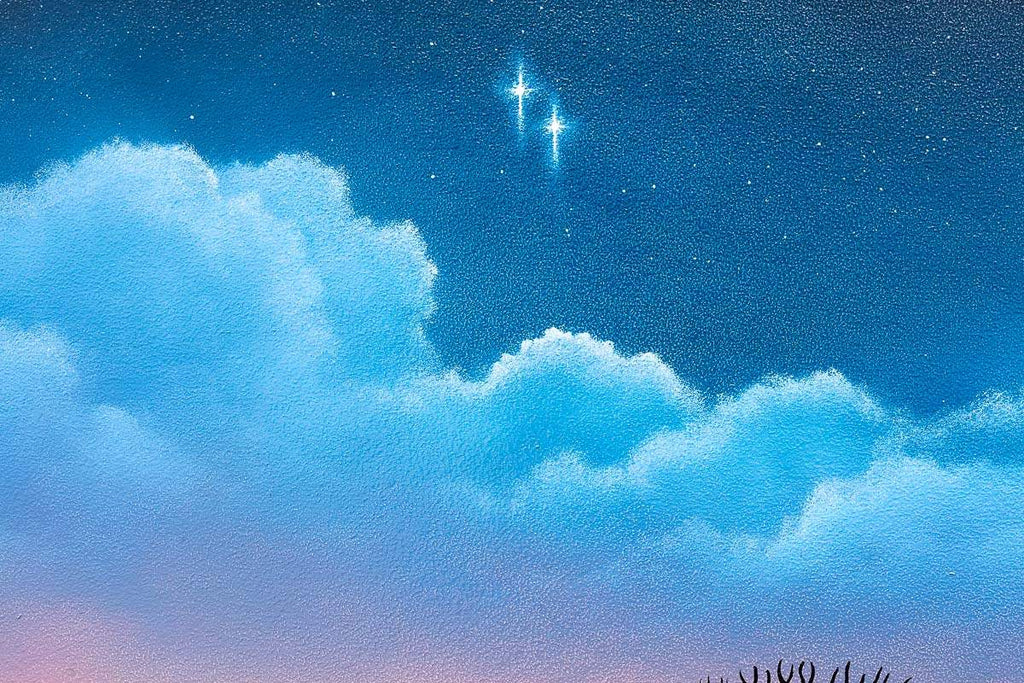 Look to the Stars - Original- SOLD by artist David Renshaw - Wyecliffe Galleries