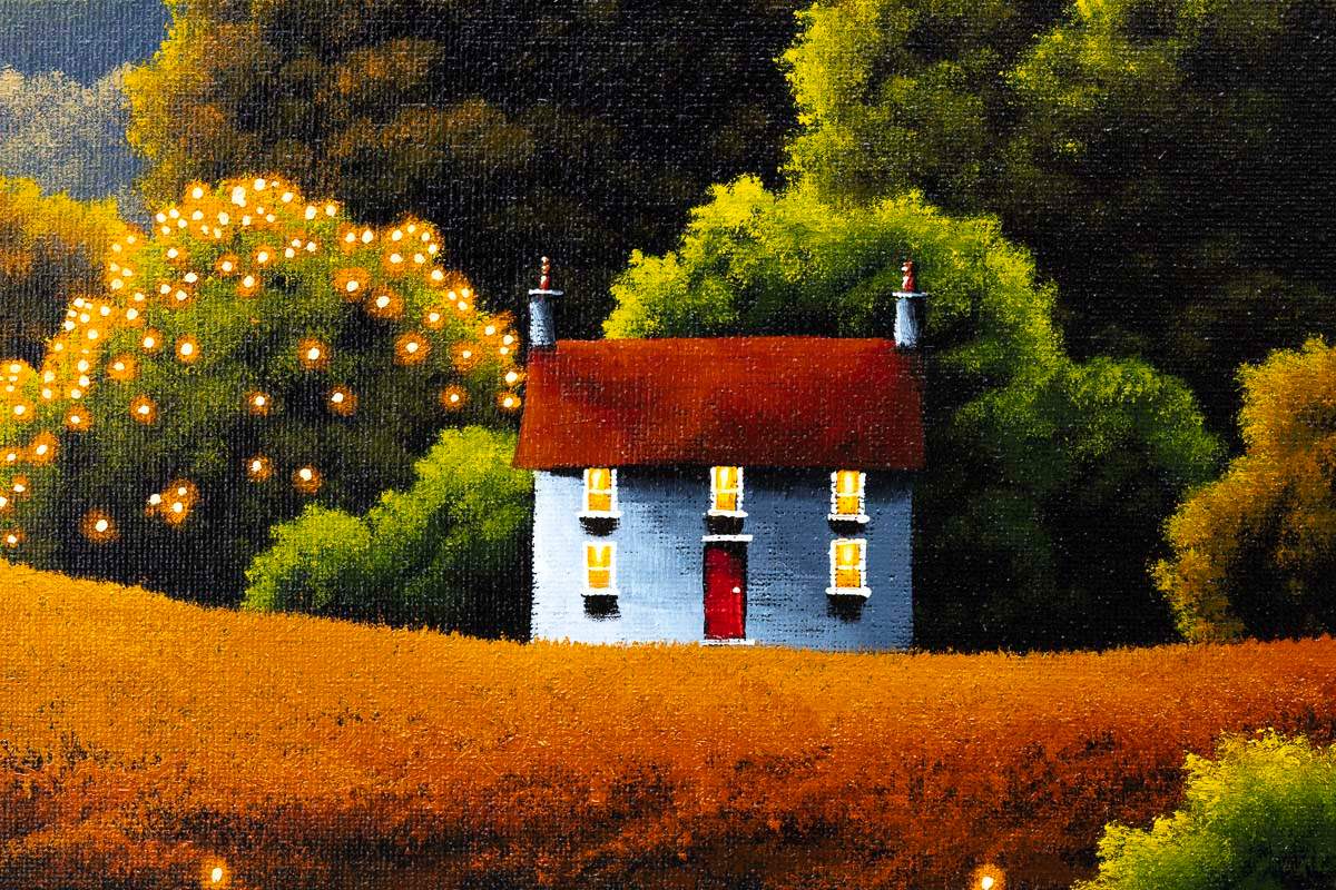 Looking Across - Original - SOLD by artist David Renshaw - Wyecliffe Galleries