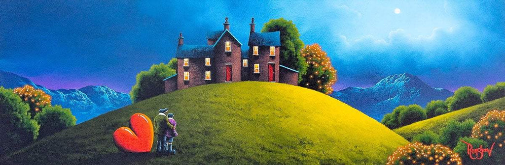 Looking at Forever With You - Original - SOLD by artist David Renshaw - Wyecliffe Galleries