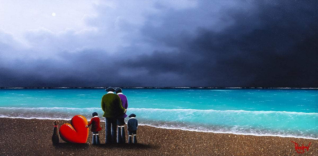 Looking Out to Sea - Original - SOLD by artist David Renshaw - Wyecliffe Galleries