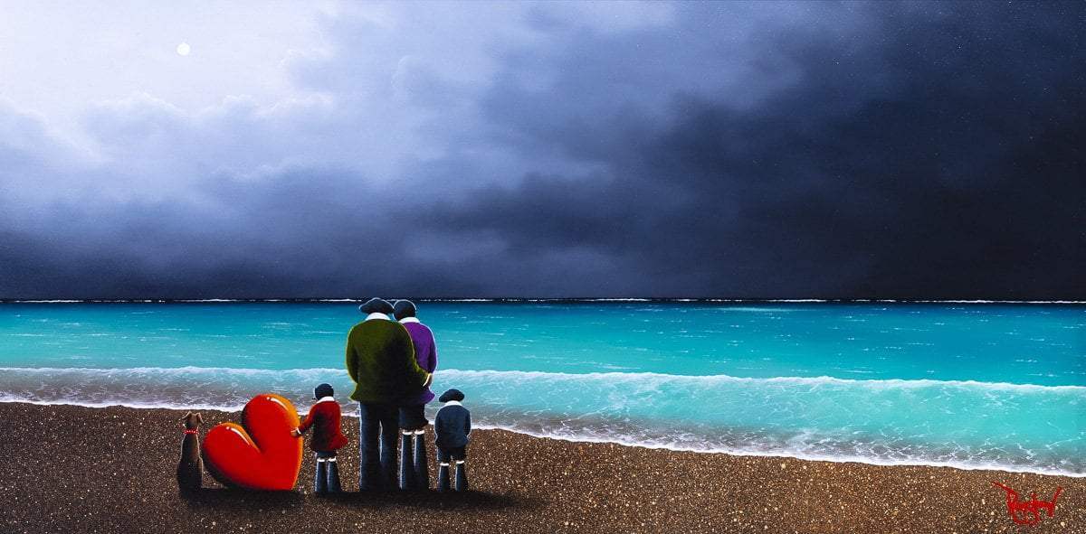 Looking Out to Sea - Original - SOLD by artist David Renshaw - Wyecliffe Galleries