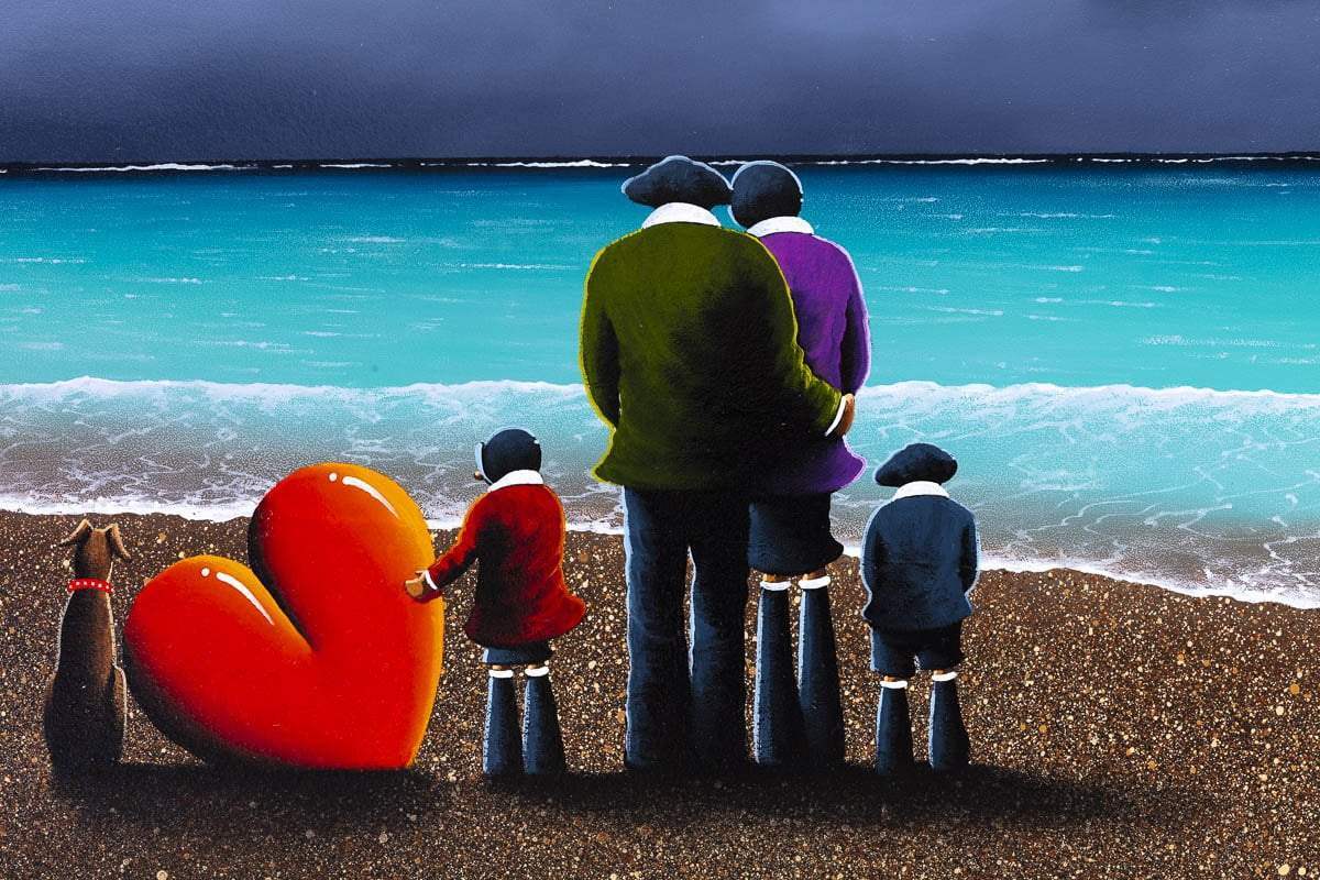 Looking Out to Sea - Original - SOLD by artist David Renshaw - Wyecliffe Galleries