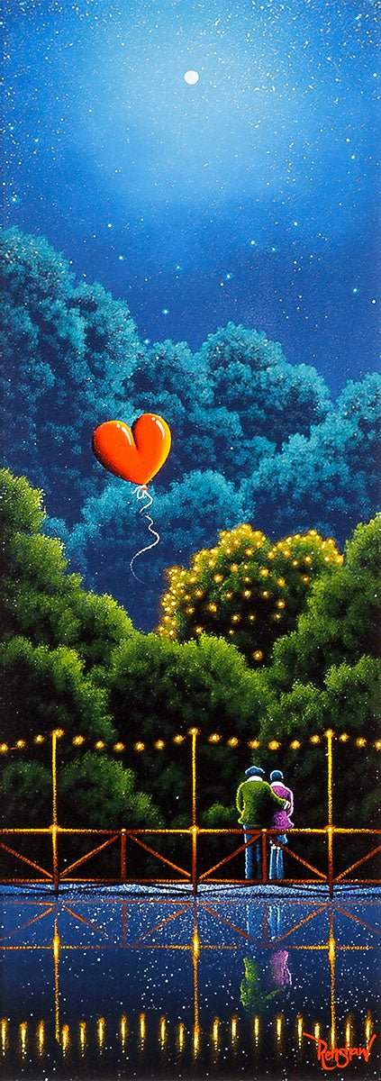 Love Amongst The Stars - Original SOLD by artist David Renshaw - Wyecliffe Galleries