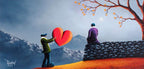 Love and Sharing - SOLD by artist David Renshaw - Wyecliffe Galleries