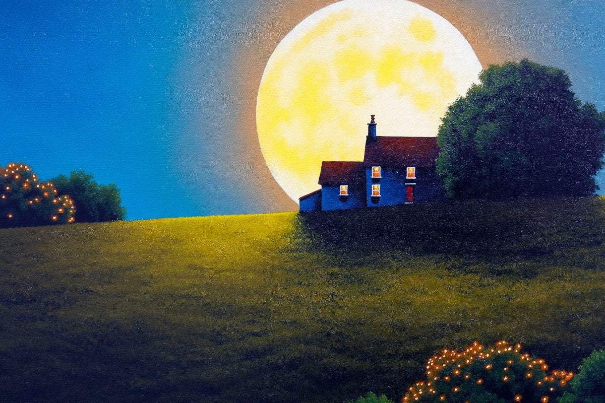 Love At Dusk - Original - SOLD by artist David Renshaw - Wyecliffe Galleries