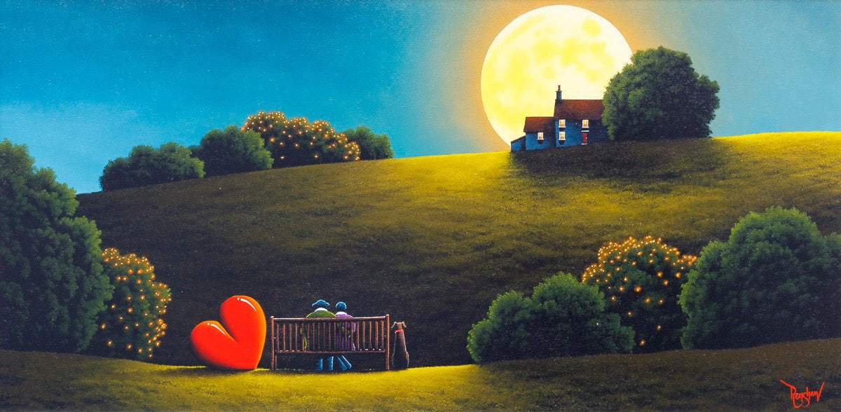 Love At Dusk - Original - SOLD by artist David Renshaw - Wyecliffe Galleries