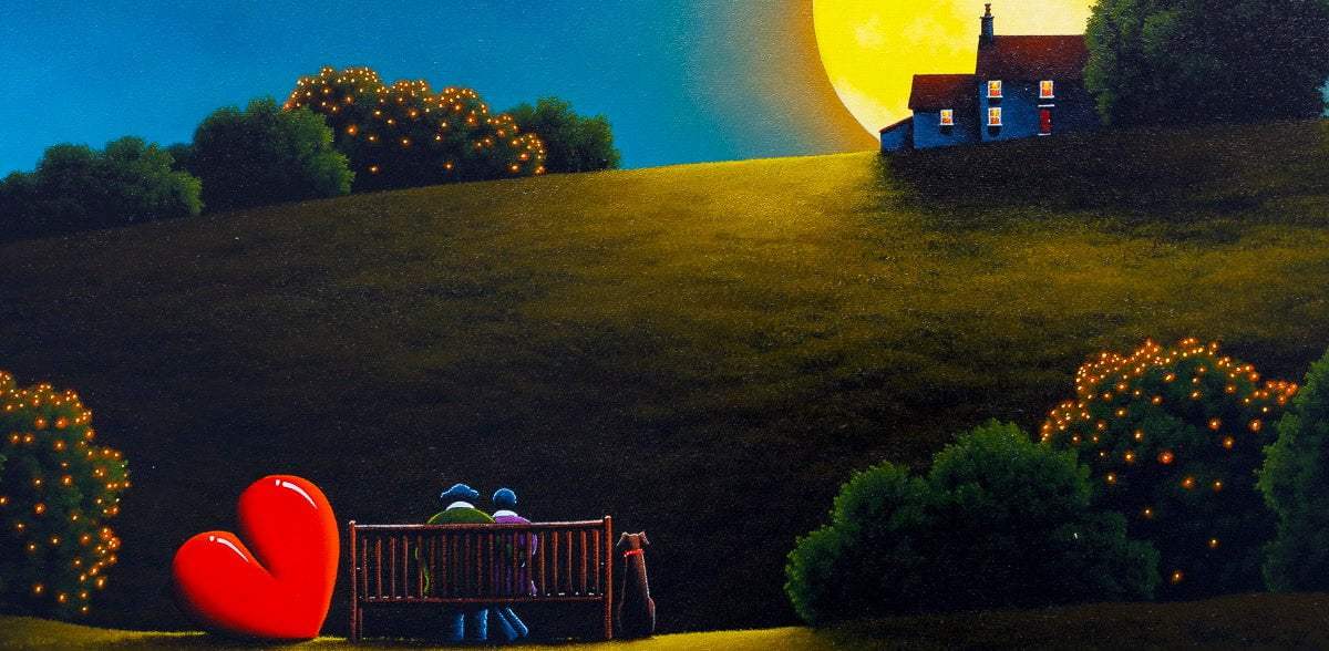 Love At Dusk - Original - SOLD by artist David Renshaw - Wyecliffe Galleries