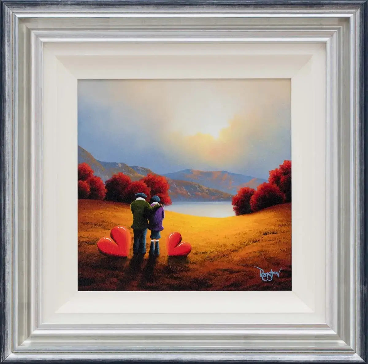 Love at Sunset - SOLD by artist David Renshaw - Wyecliffe Galleries