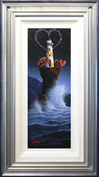 Love at the Lighthouse - SOLD by artist David Renshaw - Wyecliffe Galleries