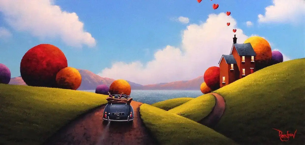 Love at the Waters Edge - SOLD by artist David Renshaw - Wyecliffe Galleries