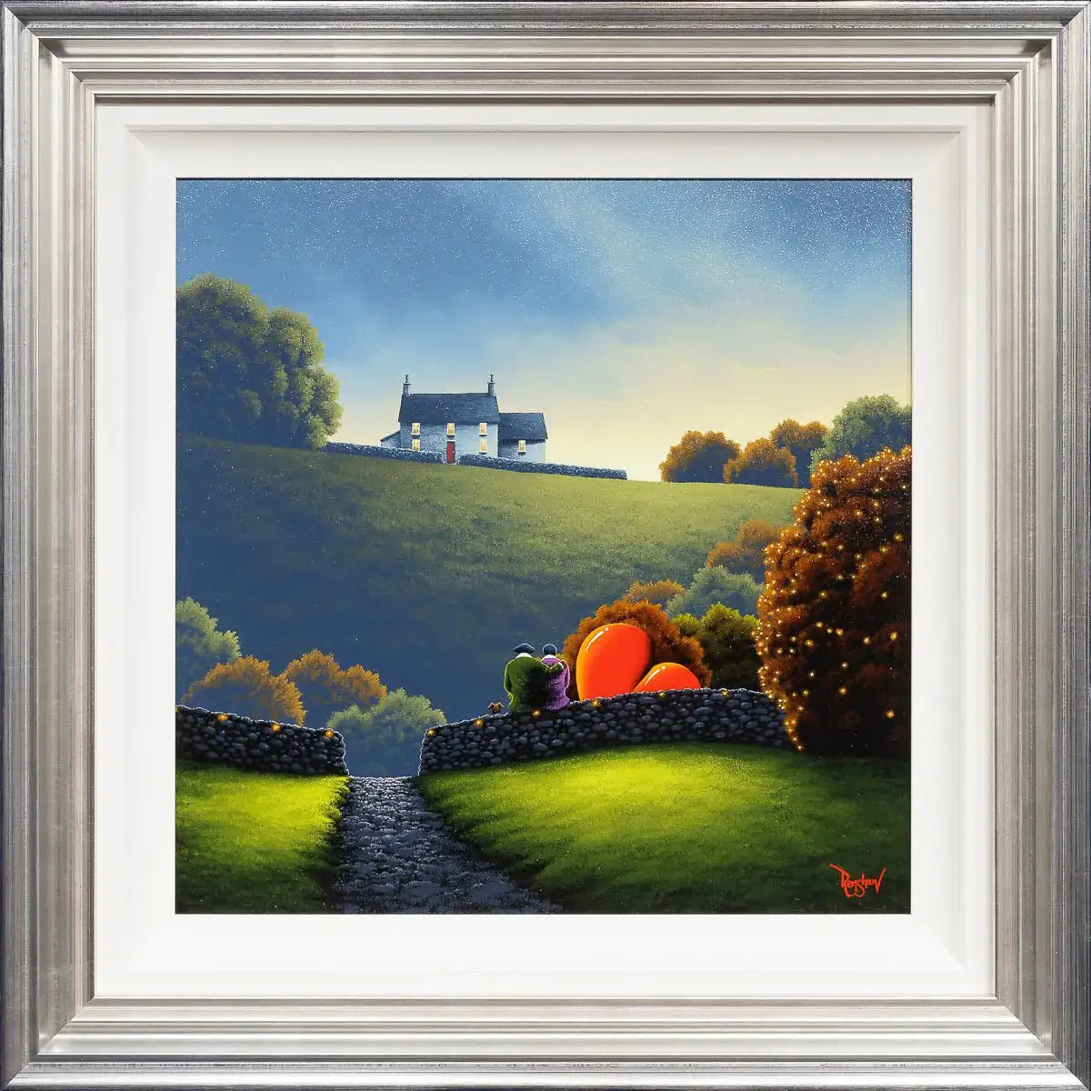 Love Begins at Home - Original - SOLD by artist David Renshaw - Wyecliffe Galleries