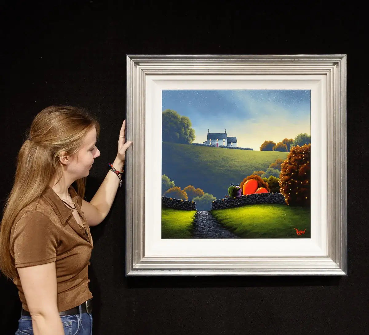 Love Begins at Home - Original - SOLD by artist David Renshaw - Wyecliffe Galleries