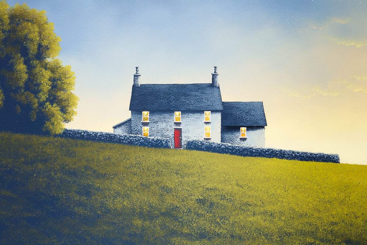 Love Begins at Home - Original - SOLD by artist David Renshaw - Wyecliffe Galleries