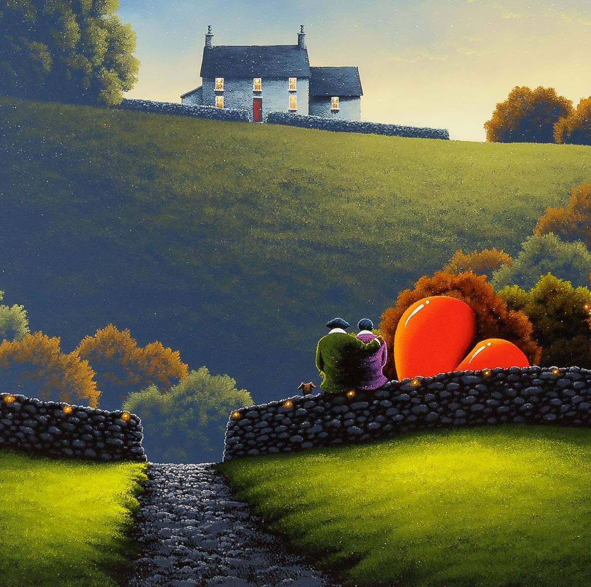 Love Begins at Home - Original - SOLD by artist David Renshaw - Wyecliffe Galleries
