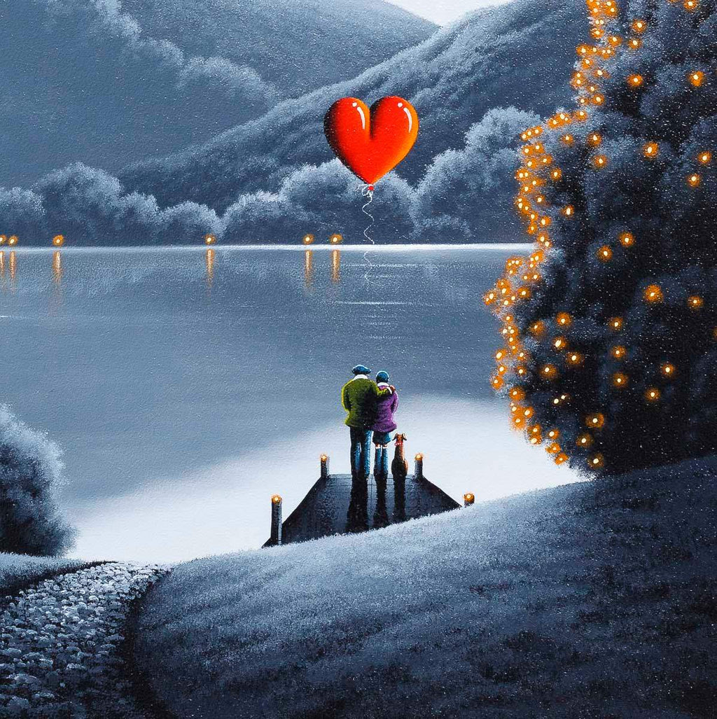 Love By The Lake - Original SOLD by artist David Renshaw - Wyecliffe Galleries