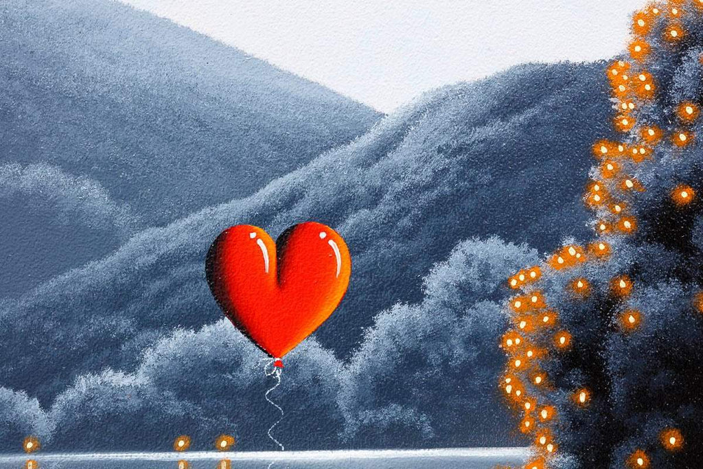 Love By The Lake - Original SOLD by artist David Renshaw - Wyecliffe Galleries