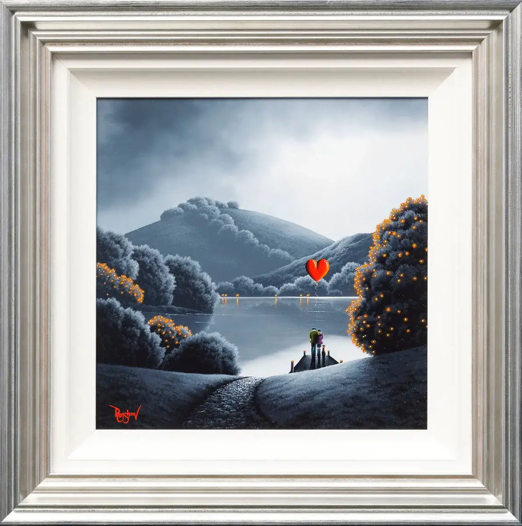 Love By The Lake - Original SOLD by artist David Renshaw - Wyecliffe Galleries