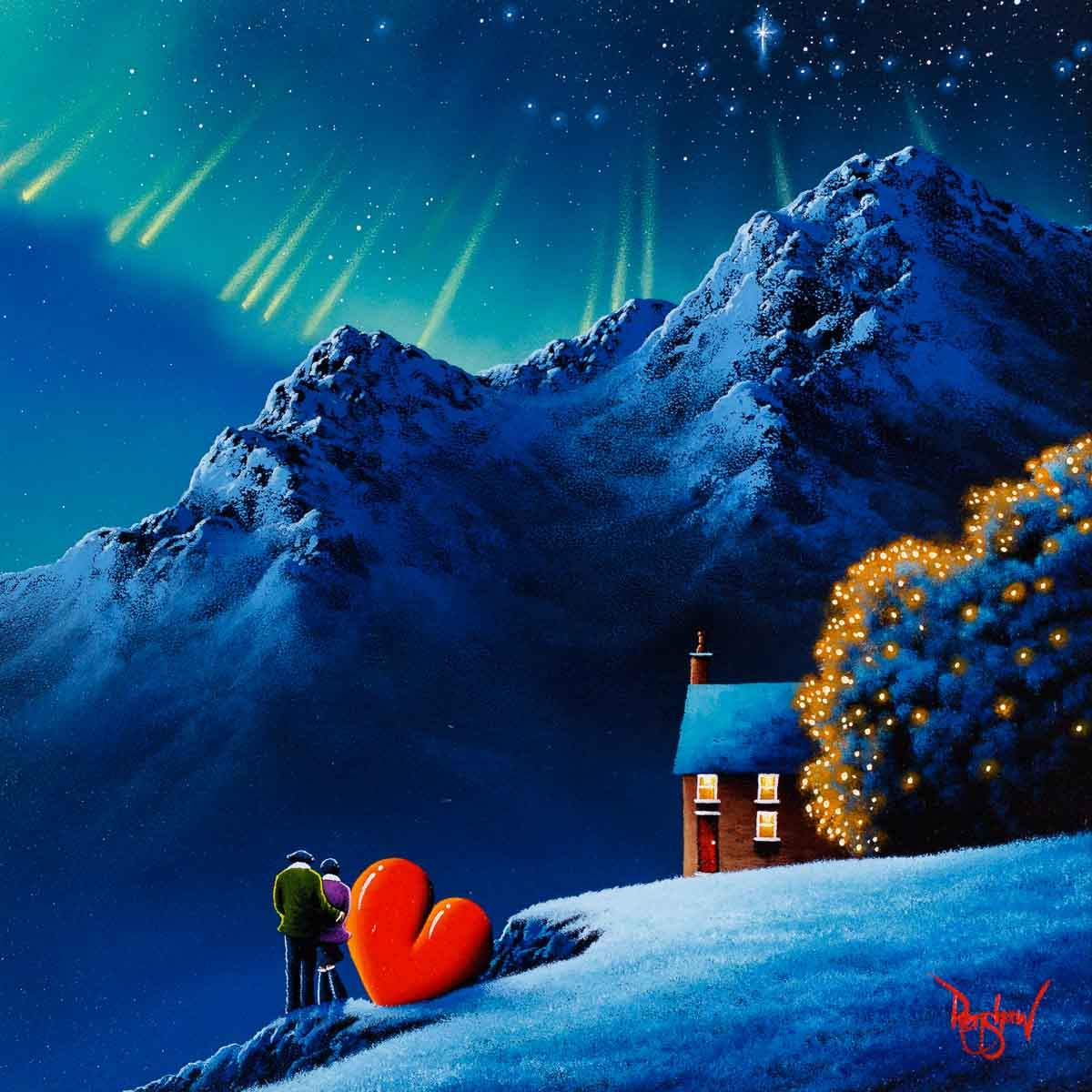 Love by the Mountains - SOLD by artist David Renshaw - Wyecliffe Galleries