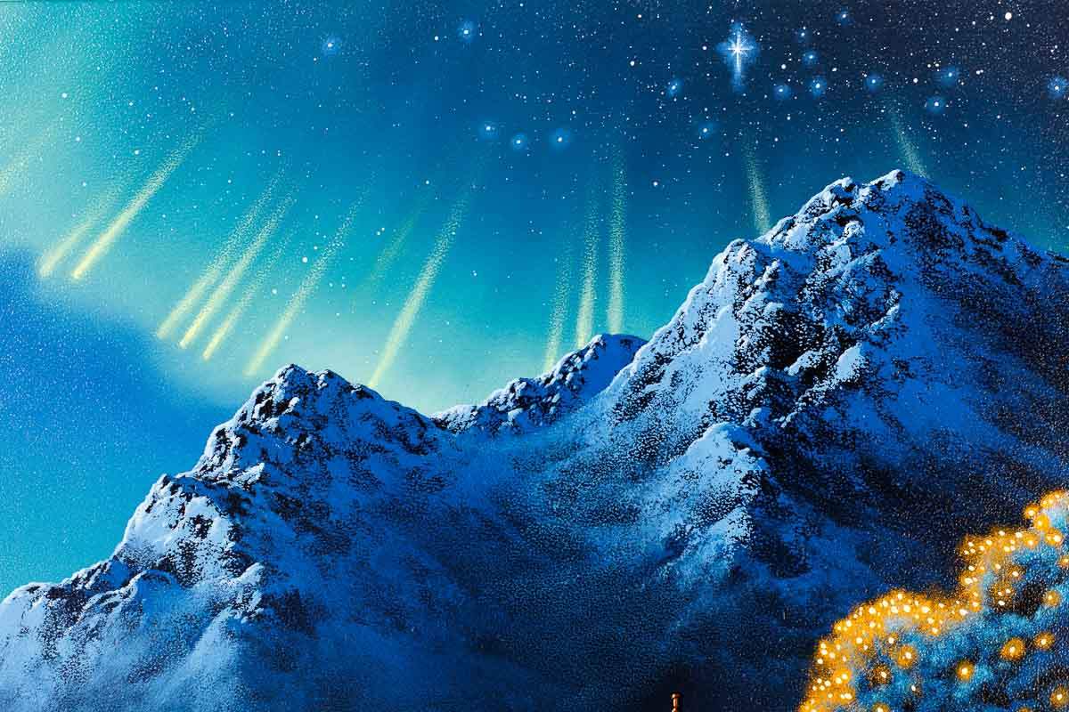 Love by the Mountains - SOLD by artist David Renshaw - Wyecliffe Galleries