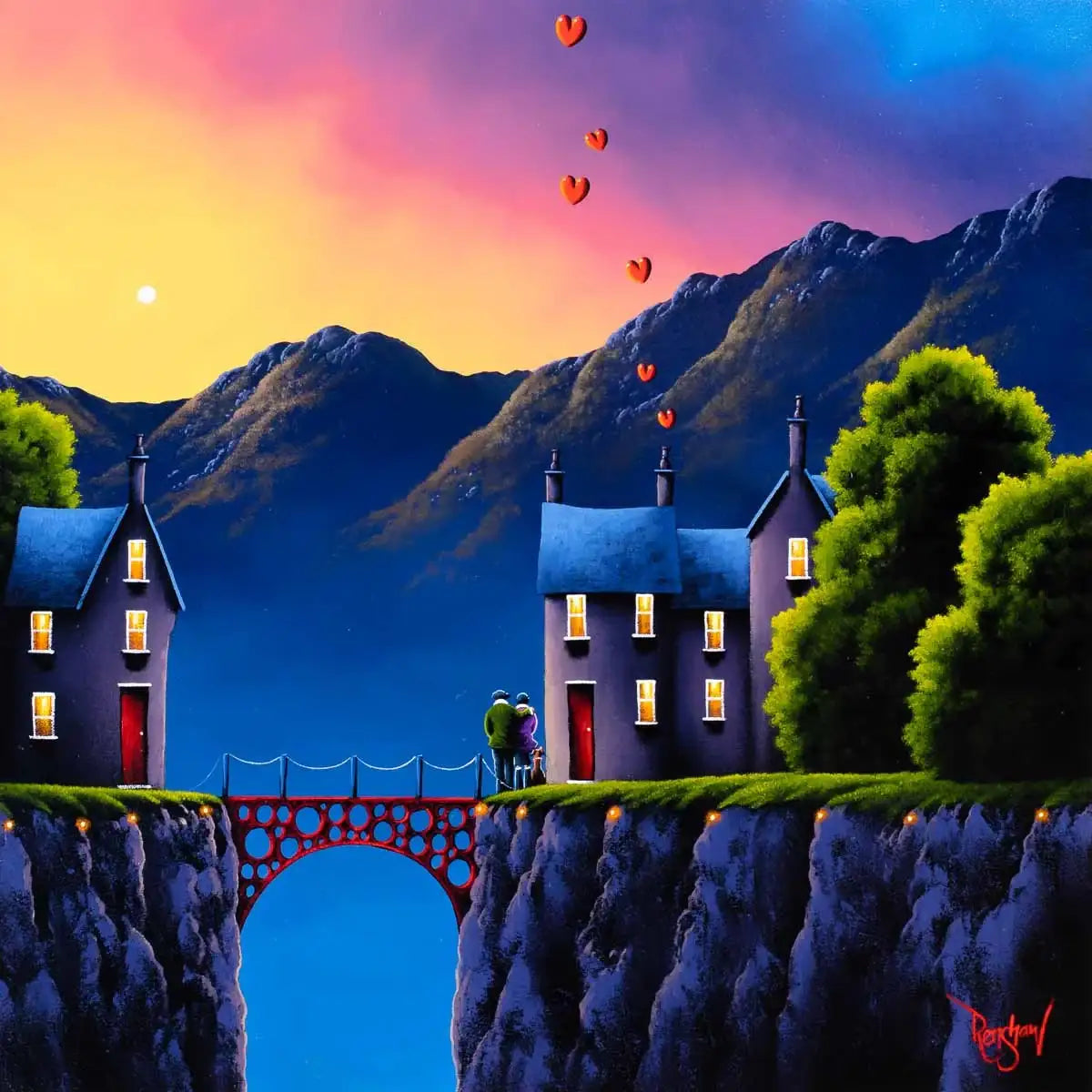 Love Connection - Original - SOLD by artist David Renshaw - Wyecliffe Galleries